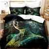 3D Print Mother Earth Blackligh Bedding Set Duvet Cover Bed Set Quilt Cover Pillowcase Comforter King Queen Size Boys Adult