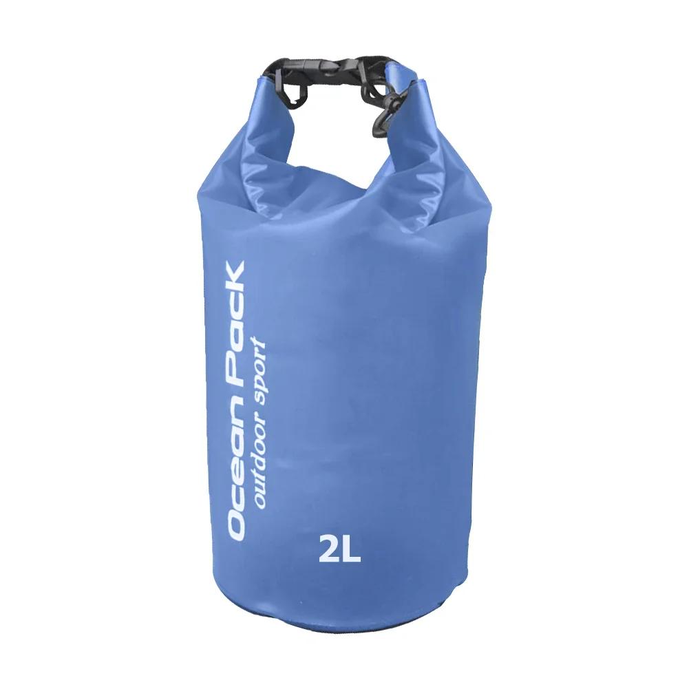 Borsa Impermeabile 2/3/5/10L Sacca Secca in PVC per Nautica Pesca Rafting Nuoto Galleggiamento Deriva Borsa Acqua Borsa Custodia da Campeggio