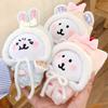 10cm Cute Jumpsuit Teddy Bear Cotton Doll Costume Starfish Body Bunny Teddy Bear Costume Set Pendant Accessories