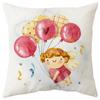 New Nordic Pink Valentine's Day Gift Love Cartoon Car Pillow Waist Support Sofa Cushion