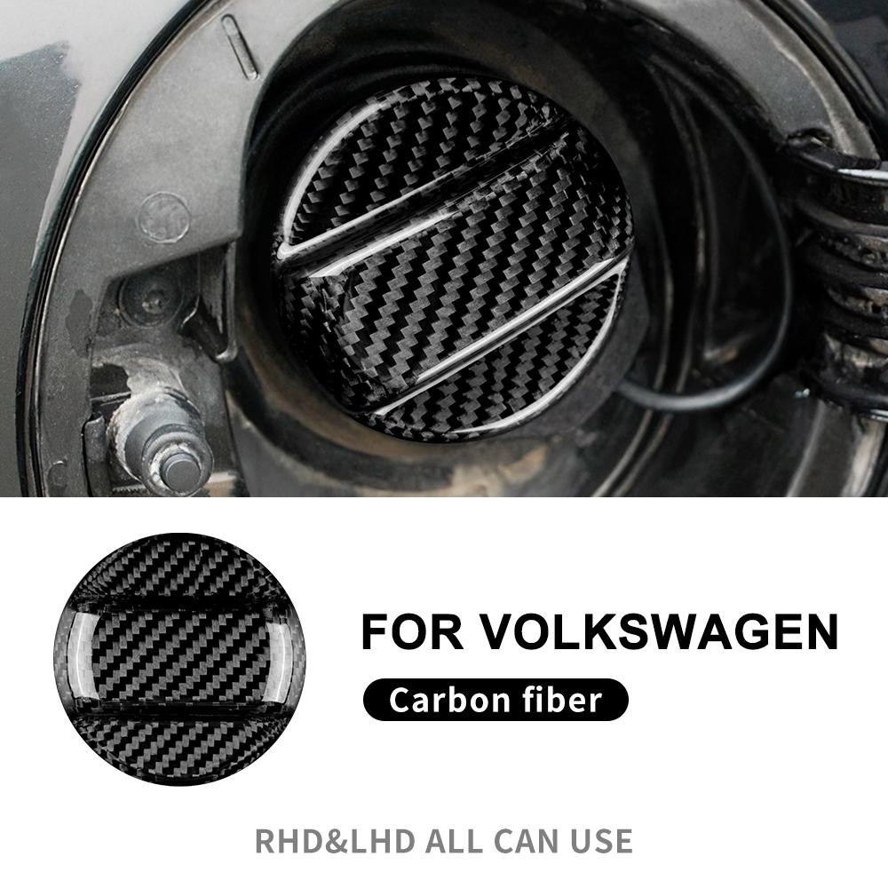 Harte Trocken-Kohlefaser für Volkswagen Golf 7 MK7 GTI Golf 8 MK8 GTI Käfer Scirocco Passat CC Tiguan Kraftstofftankdeckel Zieraufkleber