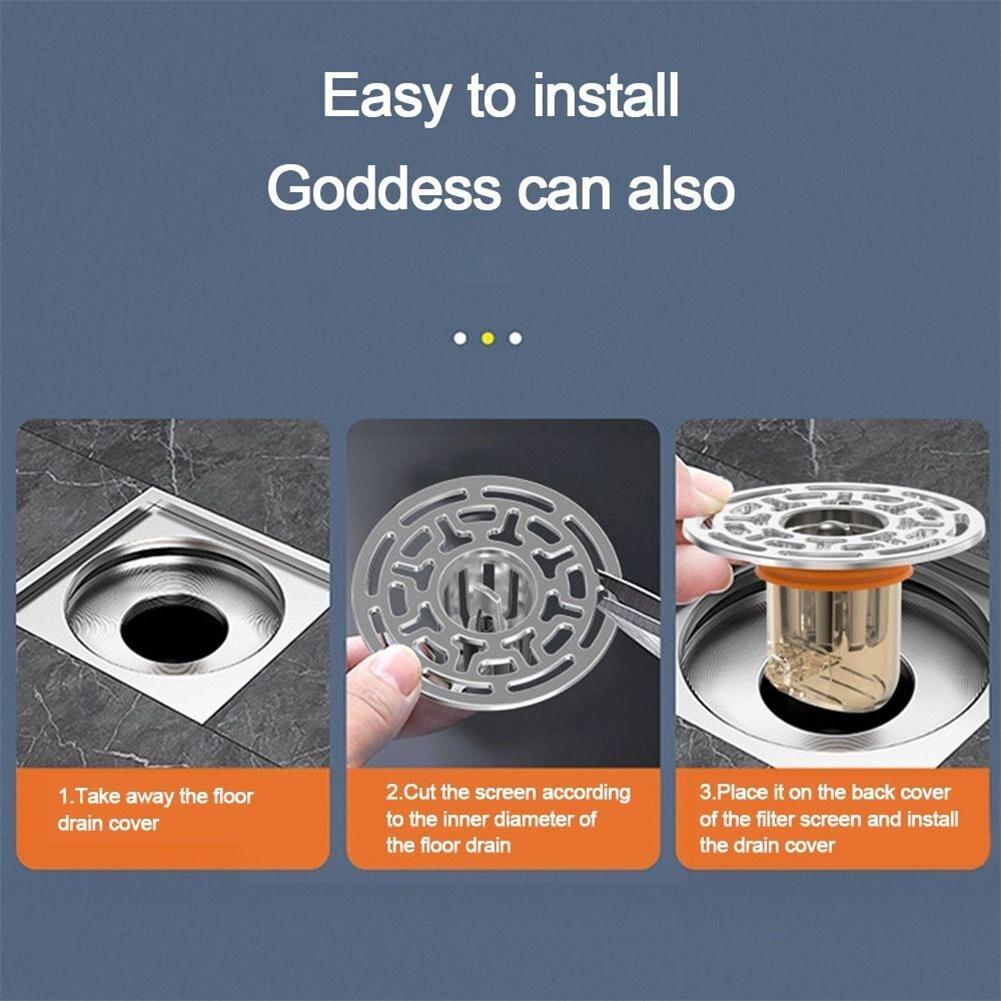 Anti-Geruch-Bodenablauf, Dusch-Bodensieb, verhindert effektiv