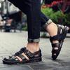 2024 Classic Men's Summer Sandals Comfortable Outdoor Breathable Casual Shoes  Beach Shoes Flat Business Genuine Leather Sandals