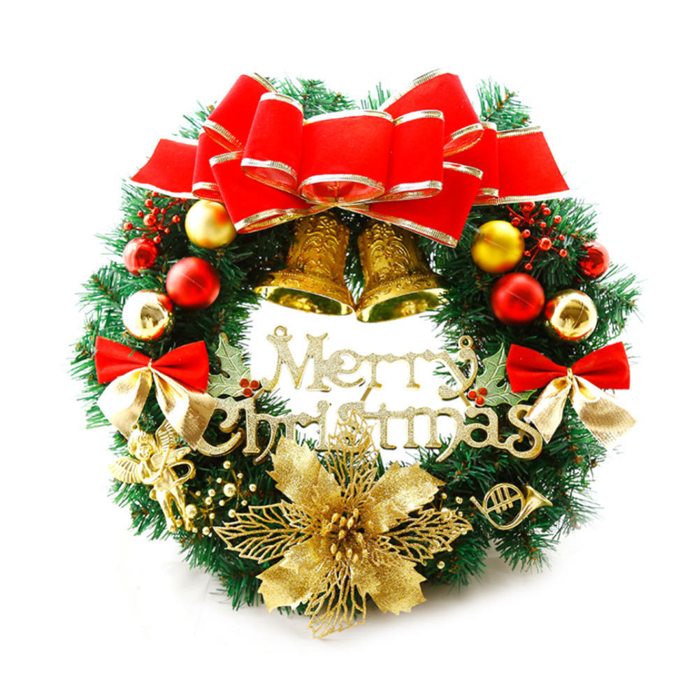 30cm Navidad guirnalda decoración arco campanas bricolaje