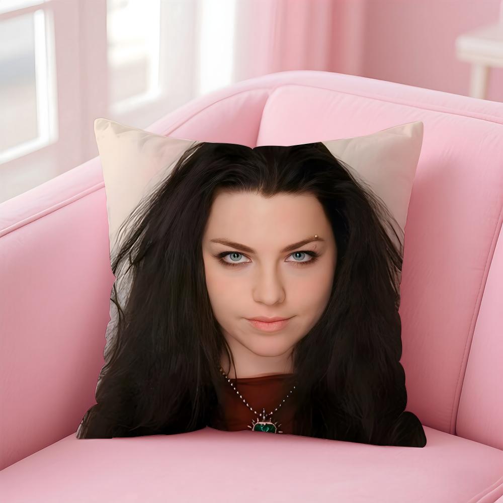 American Sexy Singer Evanescence AAmy Lee Cushion Cover Pillow Case Soft Skin Friendly Fabric Concealed Zipper