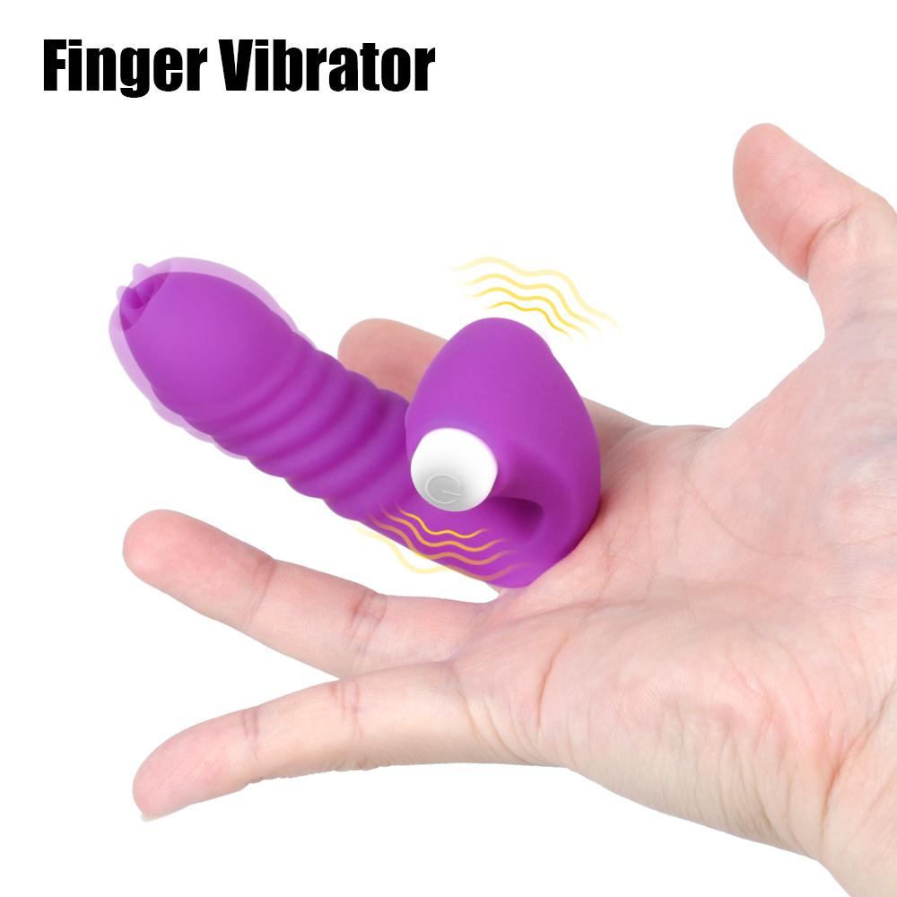 Mini Finger Vibrator Sex Toys for Women Female Masturbation Vagina Stimulation Tongue Massager G-spot Clitoris Stimulator
