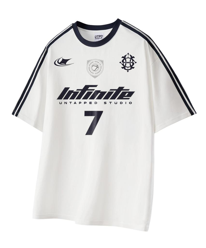 UNTAPPED STUDIO Infinite7 Oversized Track Short Sleeve Color Block T-Shirt 3 Colors