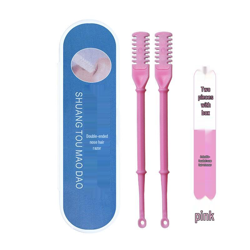 Unisex Double-Head Anti-Scratch Nose Hair Trimmer Set