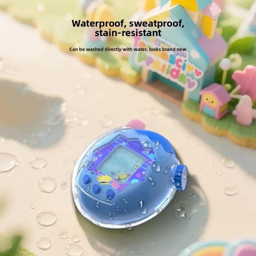 Transparent Protective Case Crystal PC Anti-Scratch Hard Shell with Lanyard Dustproof Clear Cover for Tamagotchi Paradise