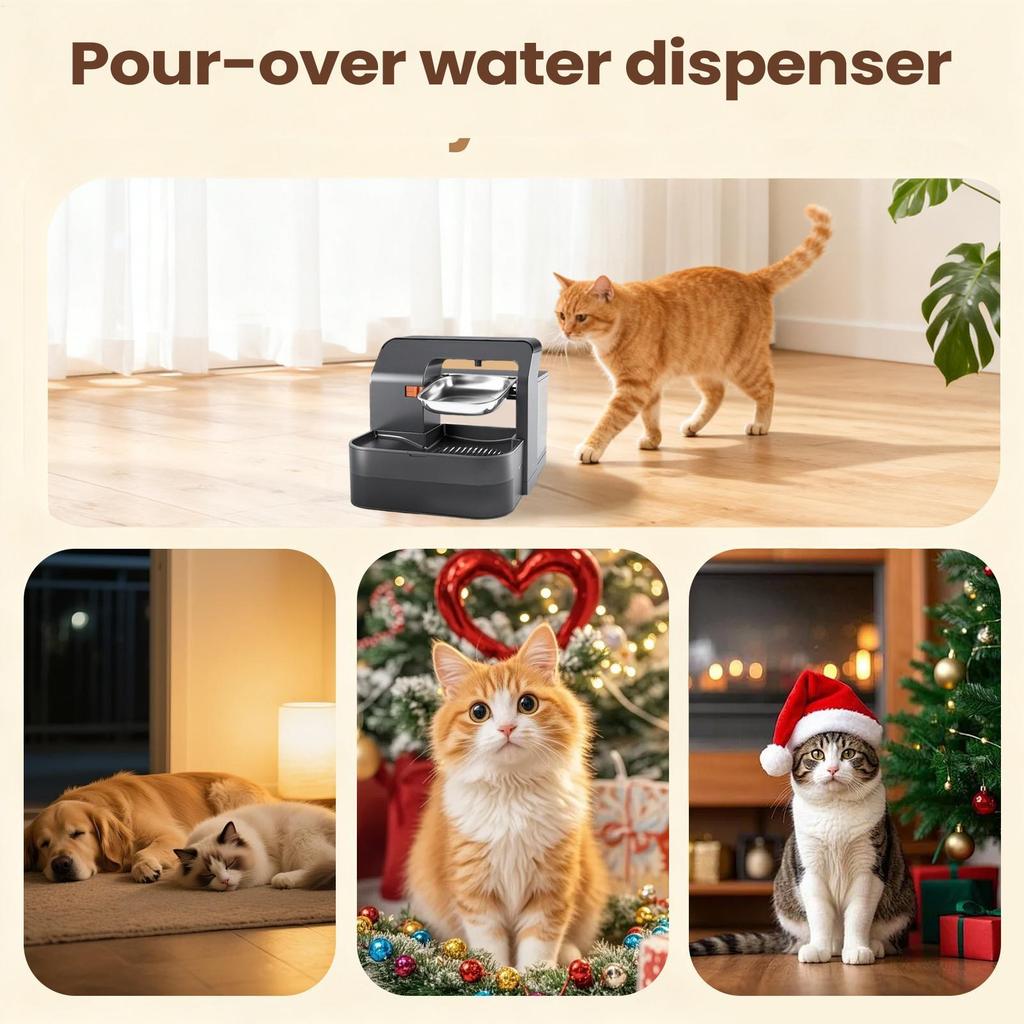 Hunde-Wasserspender 3,2L Leise Trinkflasche Automatischer Wasserspender für Hunde Für Kätzchen Welpen Kaninchen Draußen Innen Transportbox