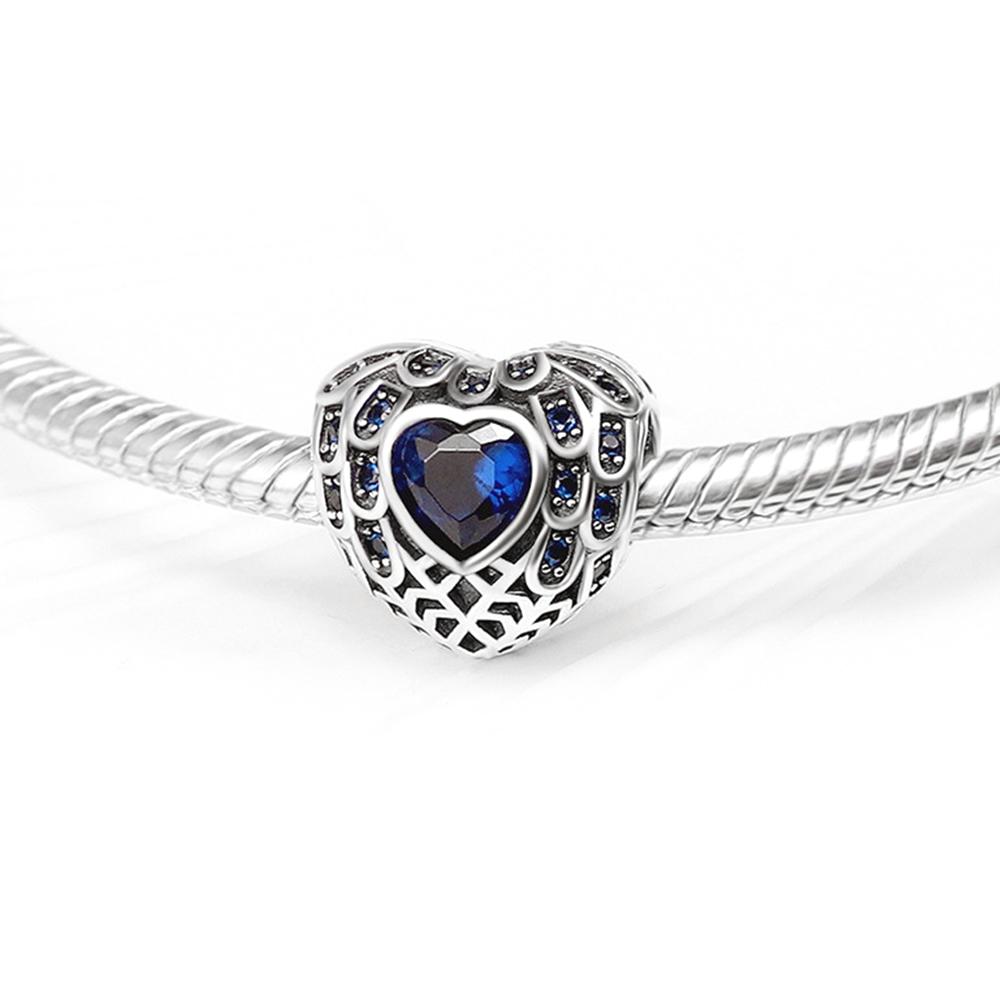 Perles breloques cœur étincelant en diamant tendance pour femmes pour DIY bracelet femme collier cadeaux bijoux de mode doux et romantique