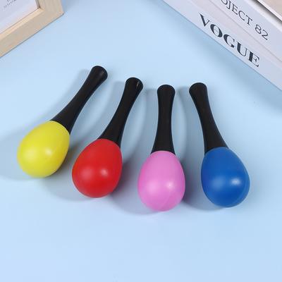 2Pcs Plastic Maracas Sand Hammer Rattle Shaker Percussion Musical Instruments Toys For School Percussion Event