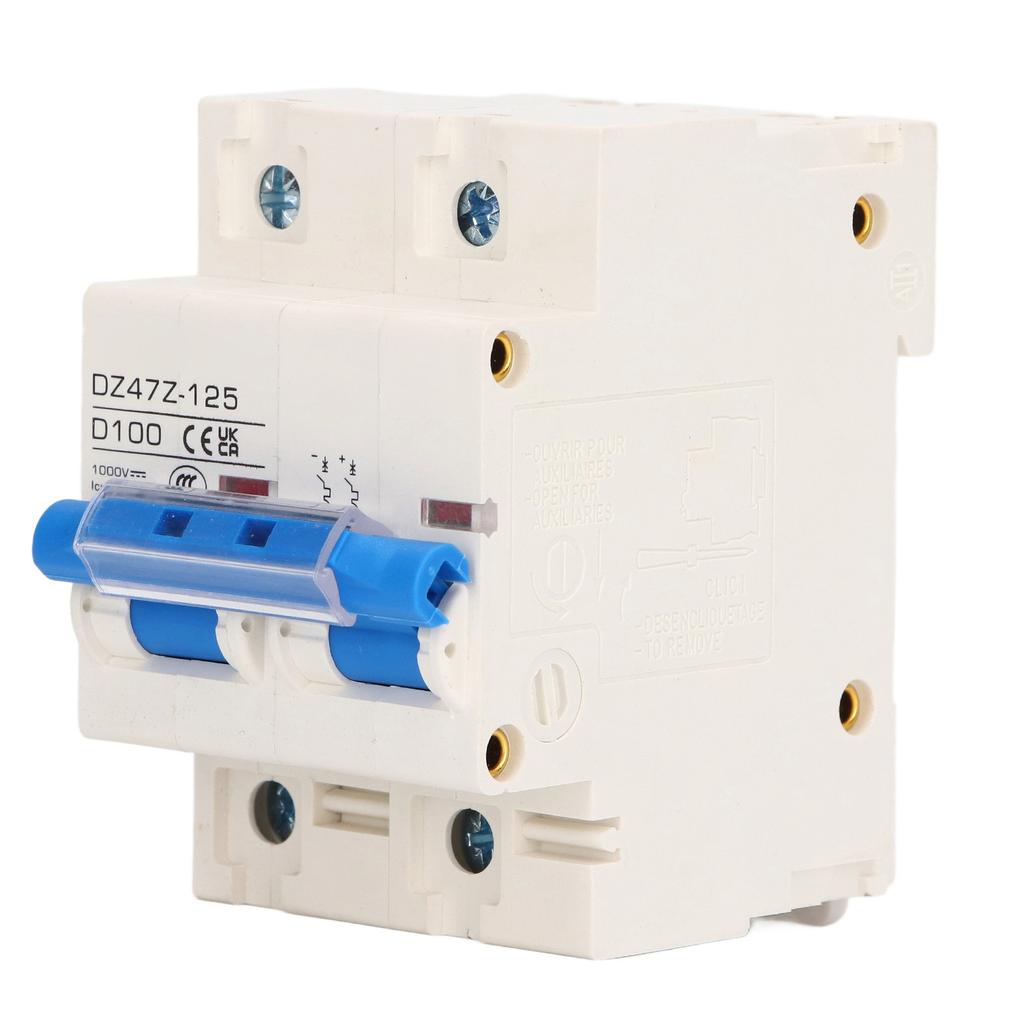 DC Circuit Breaker 2P DZ47Z 125 100A DIN Rail Miniature Circuit Breaker for Solar PV System 1000V