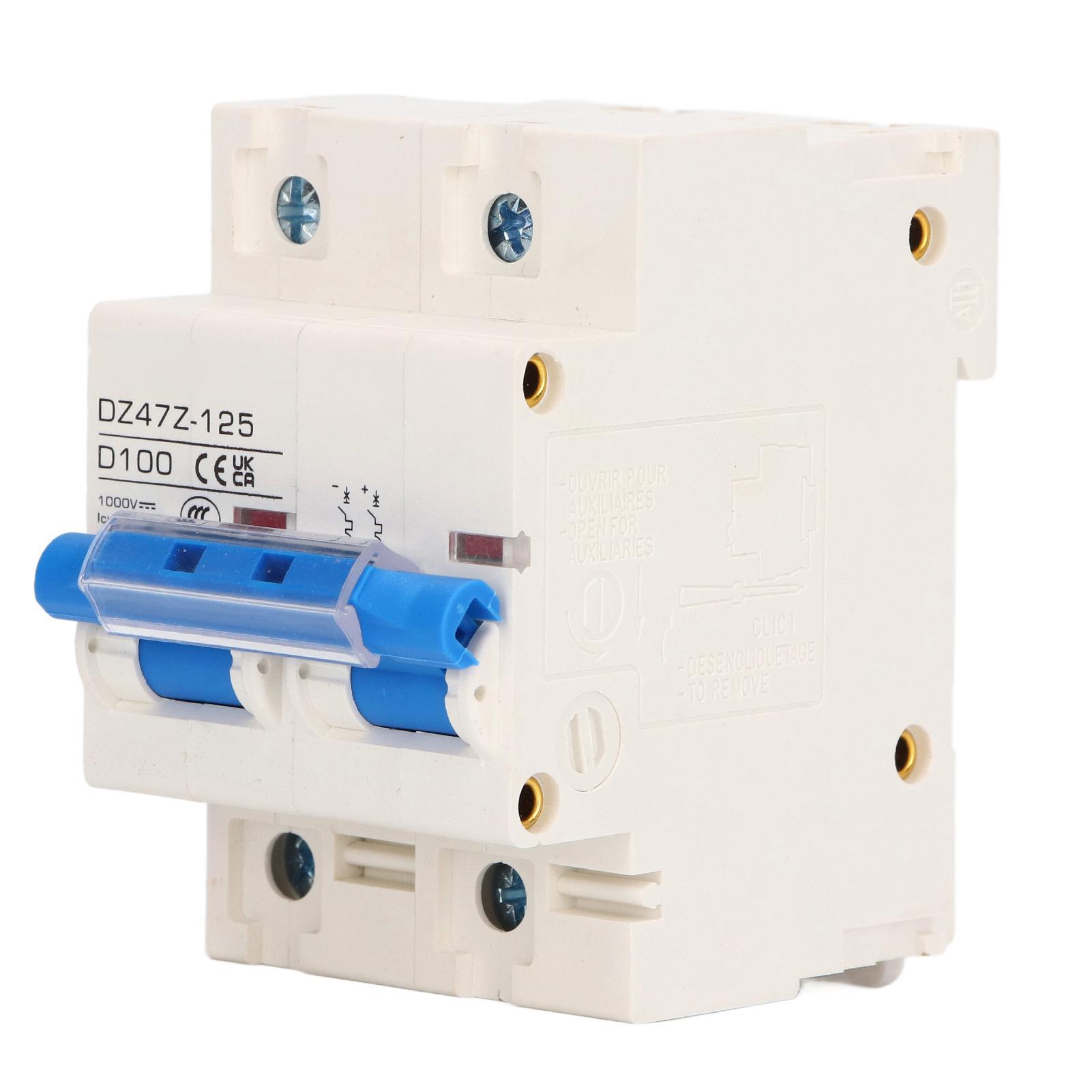 

Автоматичний вимикач постійного струму 2P DZ47Z 125 100A Мініатюрний автоматичний вимикач на DIN-рейку для сонячної фотоелектричної системи 1000В