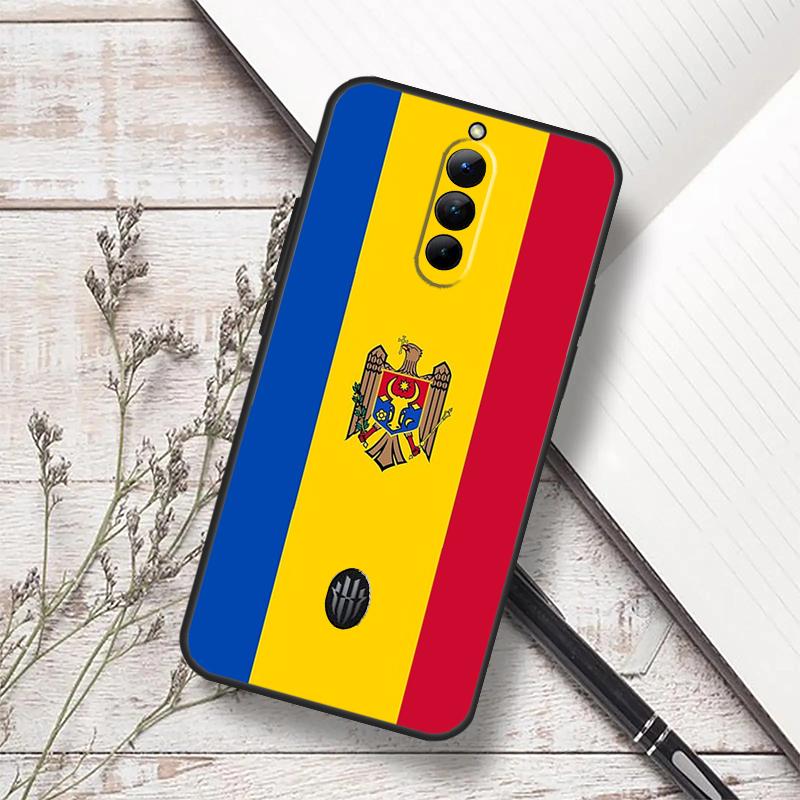 Capa Bandeira da Moldávia Para ZTE Nubia Red Magic 10 Pro 10S 9S 8S 8 9 Pro Plus 6 7 6S 7S RedMagic 10 Air Cover