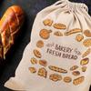 Reusable Linen Drawstring Bread Storage Bag Washable Storage Bag Food Organizer Homemade Kitchen Craftsman Bread Storage Bag