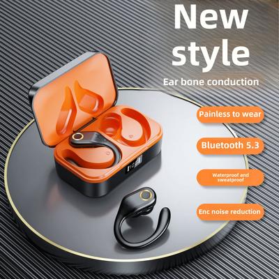 New TWS Sports Hanging Ear ANC Active Noise Cancelling ENC Call Noise Cancelling Wireless Bluetooth Headset