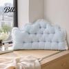 Wedge Pillow for Bed Headboard Cushion with Ruffle Trim, Dorm Pillow, Crown Shape, Comfortable Support College Bedroom Decor, Reading Back Window Seat