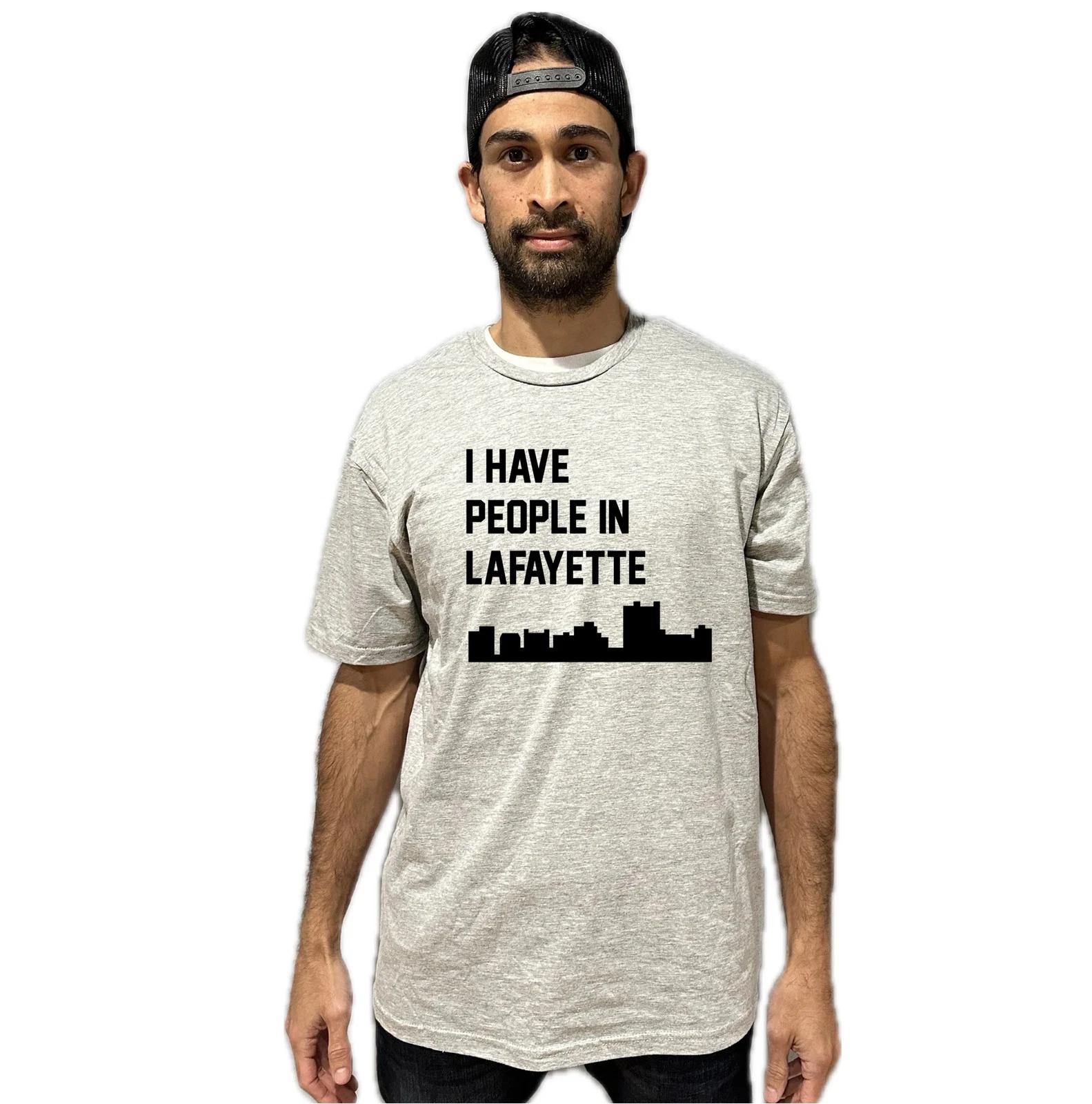 I Have People In Lafayette Louisiana Skyline T-Shirt S
