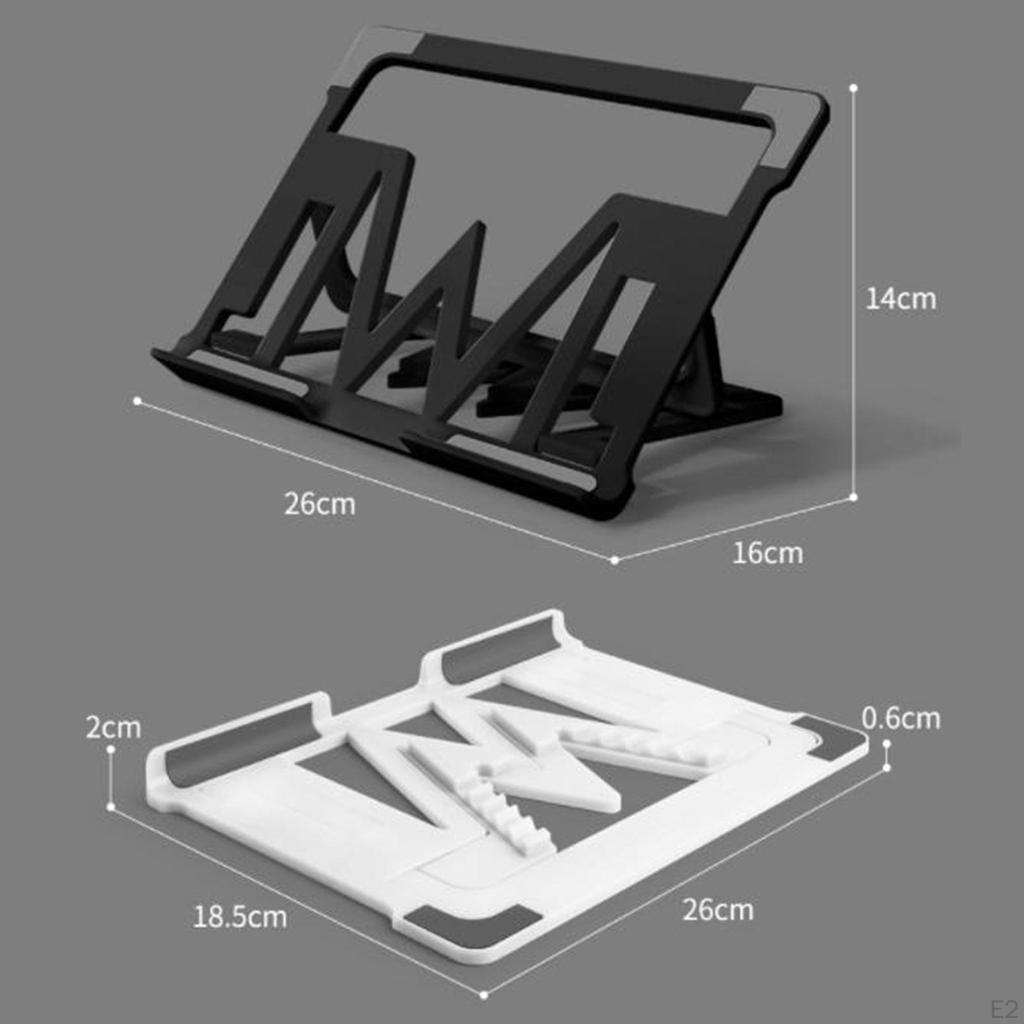 Adjustable Laptop Stand Support Bracket Metal Folding Notebook Riser Simple to Open and Assemble