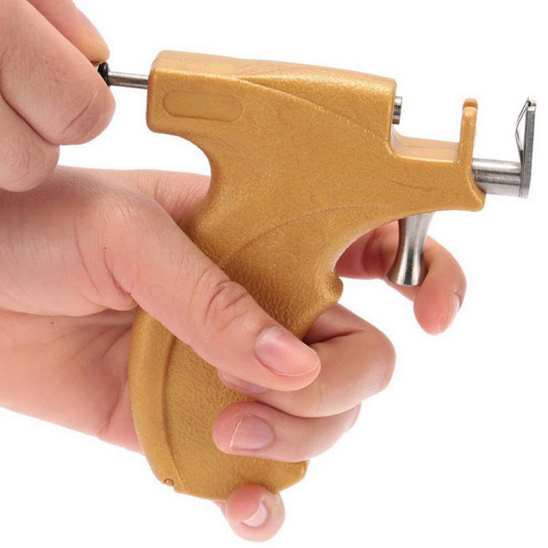 Stainless Steel Ear Piercing Gun with Cartilage Stud Earring Set