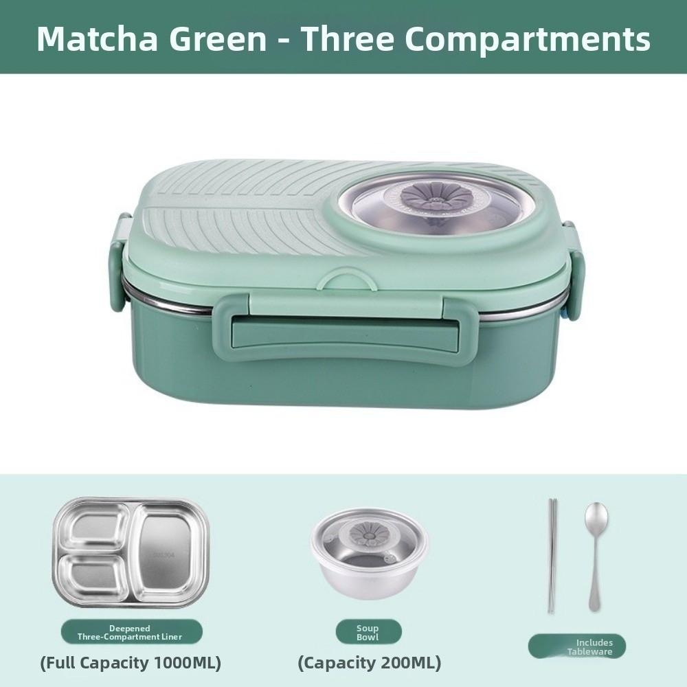304 Stainless Steel Fresh-keeping Box Leak-proof Food Container Food Storage Box  Camping