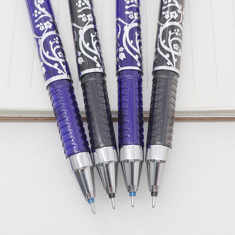28 ks/sada vymazatelných per Set Omyvatelná rukojeť Modrý černý inkoust Psací gelová pera pro školní kancelář Psací potřeby Náhradní ke zkoušce