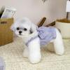 Pet Striped Dress Spring Summer Sleeveless Large Bow Small Dogs Cats Dress Breathable Pet Costume Outfit Apparel