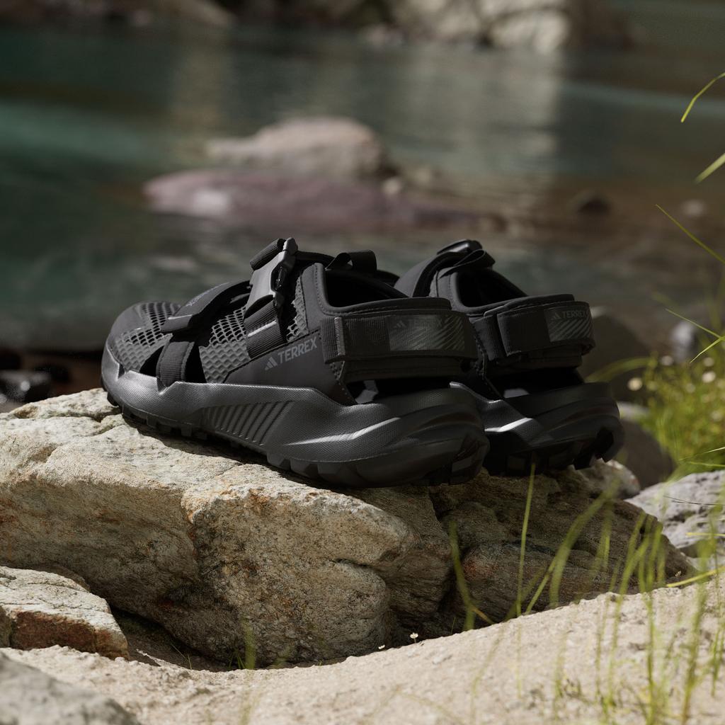 adidas Terrex Hydroterra Sandals Black Grey Four