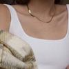 2021 High Quality Clavicle Blade Statement Women Gold Silver Color Stainless Steel Snake Choker Necklace Chain