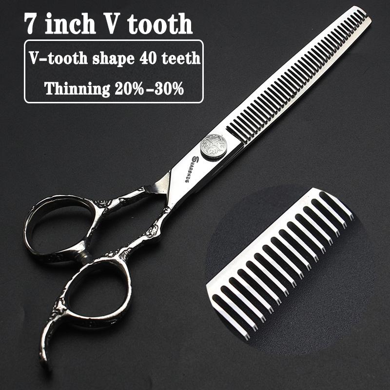Hairdressing Cutting Scissors Hair Styling Tools 6/6.5/7 inch Salon Scissors Set 440C Barber Shears 10 25 40 50 Thinning Rate