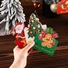 Merry Christmas Greeting Cards New Year 2025 Blessing Postcard Navidad Foldable Greeting Cards Xmas Tree Party Hanging Decor