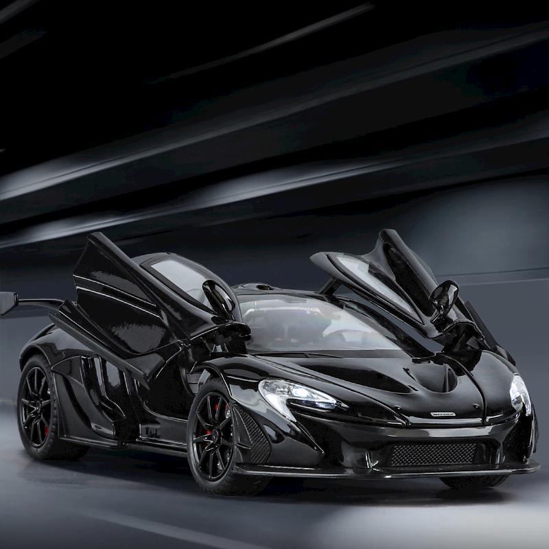 1/24 Simulation McLaren P1 Alloy Model Car Doors and Hood Can Be Opened Has Sound and Lighting Functions Rich In Details