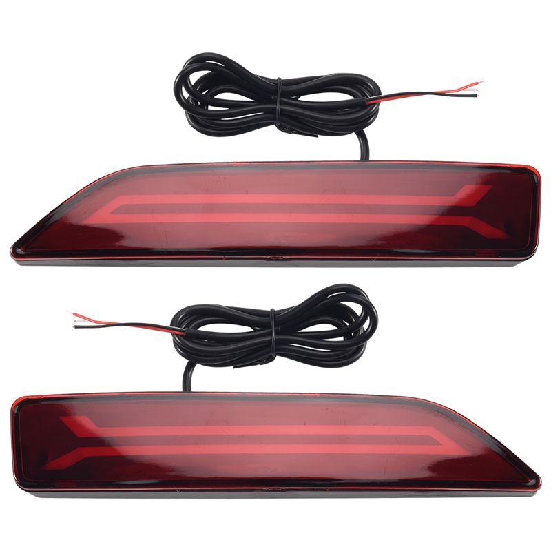 2PCS For Honda CRV CR-V 2007 2008 2009 Multi-Function LED Rear Bumper Light Rear Fog Lamp Auto Bulb Brake Light Reflector