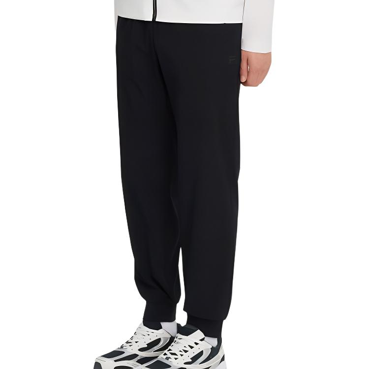 Fila Casual Pants Unisex Black Moderate Cuffed Pants FS2FPH2203U-BLK