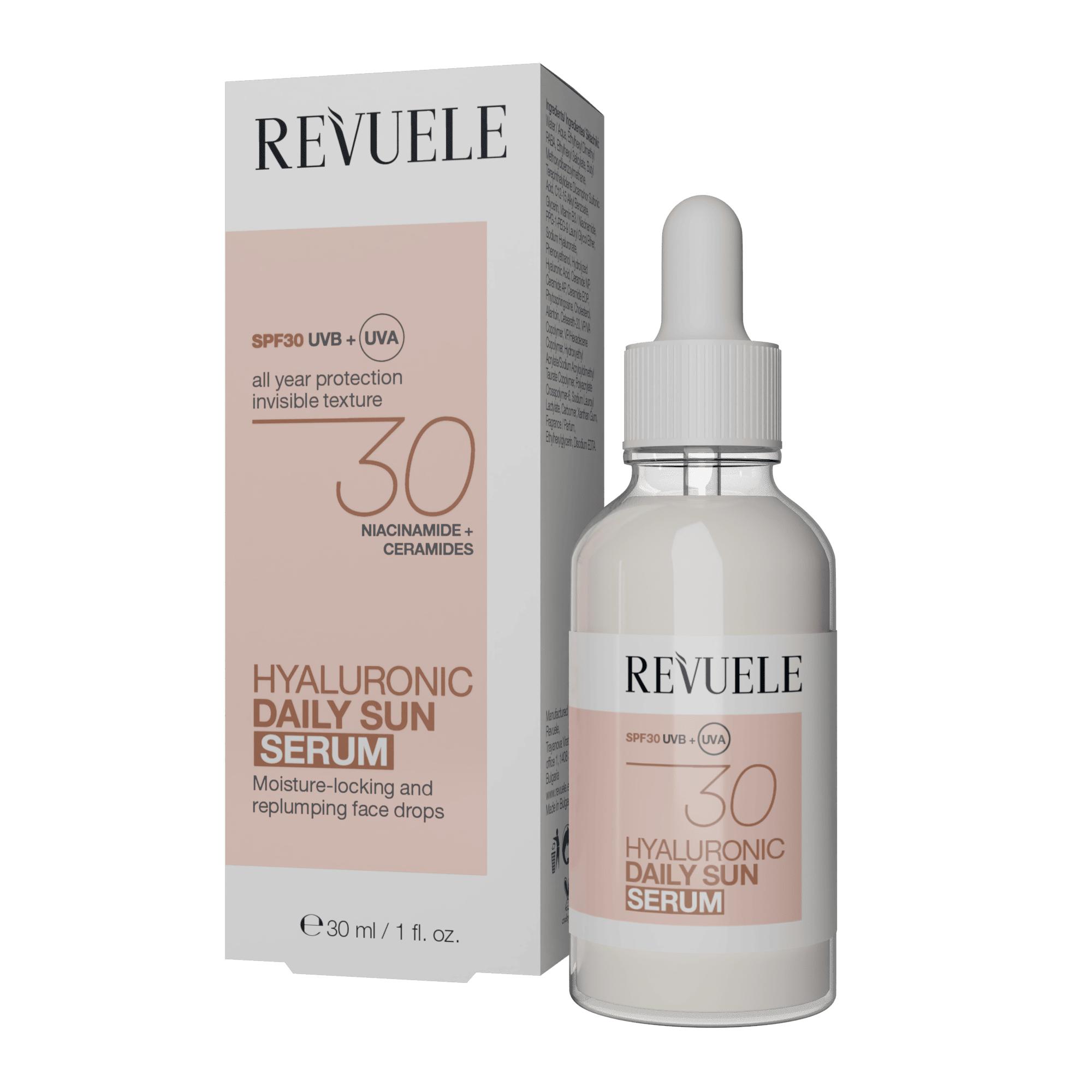 

Сыворотка для лица SPF30 hyaluronic daily sun Revuele 30 мл