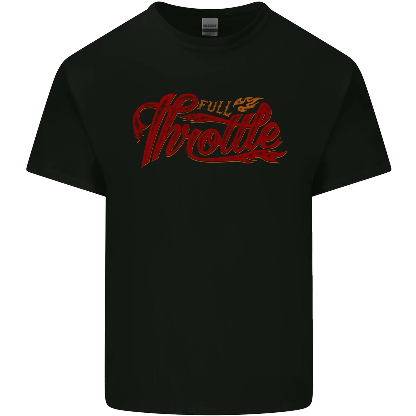 

Full Throttle Motorcycle Biker Motorbike Chopper Kids T-Shirt Childrens 2XL