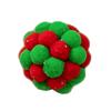 Weihnachts-Katzen-Teaser-Bälle Spielzeug Lustige Knisternde Fellbälle Pompons Schöne Bälle Bälle Spielzeug Ersatzteile