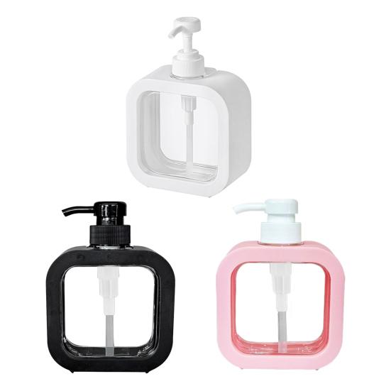 300/500ML Liquid Soap Dispenser Shampoo Body Hand Wash Shower Gel Facial Cleanser Container Bathroom Refillable Empty Press Pump Bottle