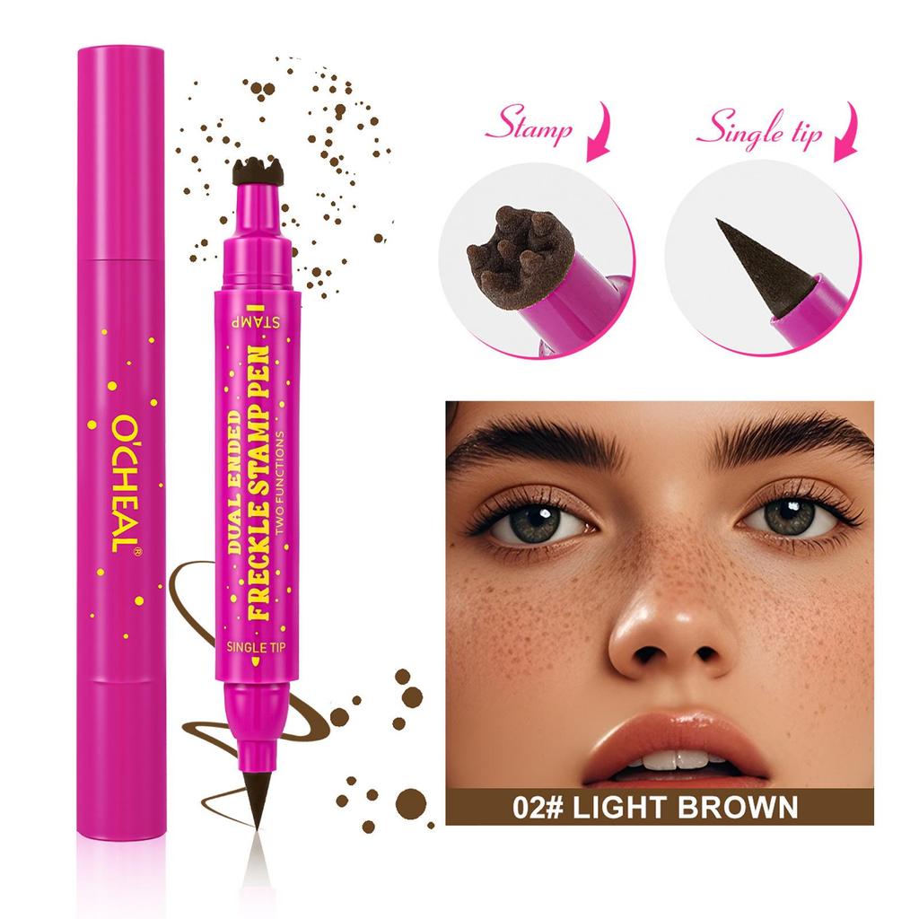 COOLSTORY 3-in-1 Freckle Pen & Contour Stick: Natural, Realistic, Waterproof, Sweatproof.
