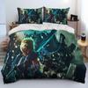Serie Final Fantasy Giochi Cartone Animato Piumone Set Biancheria da Letto Copripiumino Set Letto Coperta FederaLetto Matrimoniale Queen Size Set Biancheria da Letto