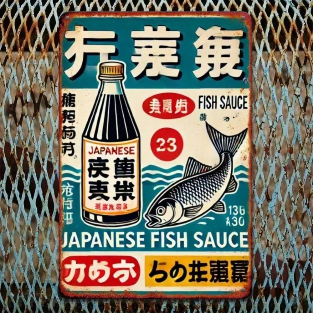 Vintage Metal Tin Sign Japanese Restaurant Wall Decor Kitchen Gift