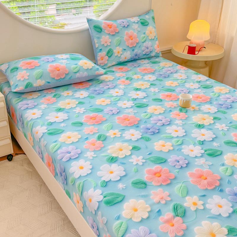 

Новый 5D-печатный крутой комплект из трех предметов матраса из ледяного шелка, стираемый матрас из ледяного шелка, защитный чехол для матраса 120 * 200cm single bed hat