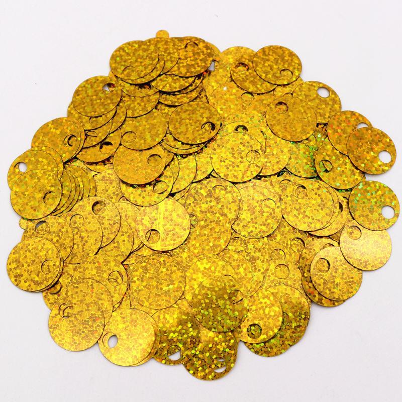 20G 20mm Ploché Kulaté Flitry Paillettes Velký Otvor Sypké Flitry Pro Řemesla Umění Výrobu Šperků Šití Vyšívání Party Dekorace