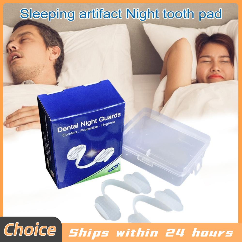 2Pcs Silicone Teeth Mat Universal Teeth Splint Protector Anti-wear Silicone Tooth Pad for Grinding Clenching Teeth at Night