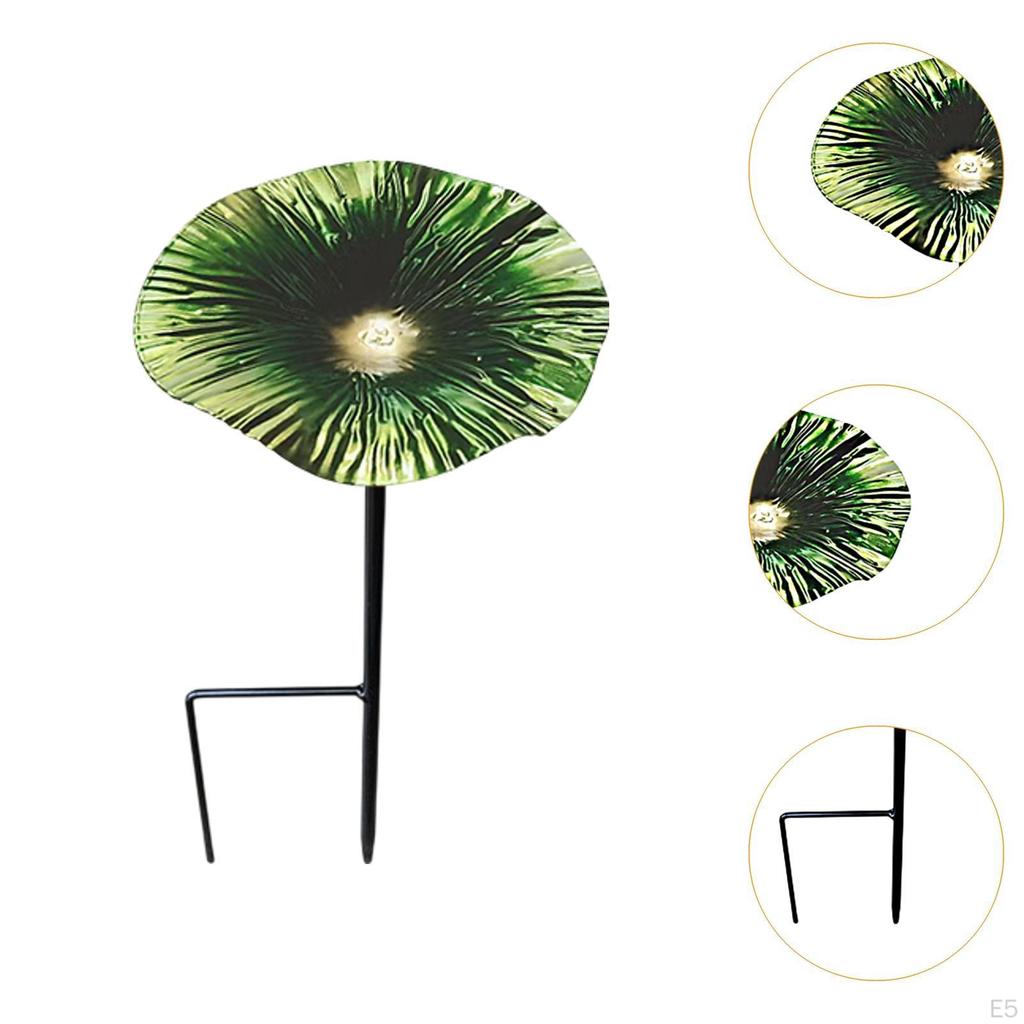 Vogelbad Feeder Abnehmbare Stake Boden Feeder Schüssel mit für Hof Geschenke