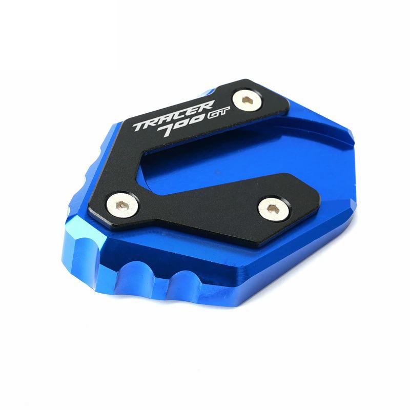 Mais recente para yamaha tracer 7 gt 2022 tracer700 gt 700gt 2018 motocicleta kickstand placa pé ampliador