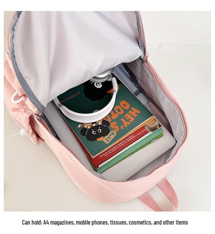 Mochila Transfronteiriça Leve e de Grande Capacidade para Estudantes - Ideal para Ensino Fundamental II, Ensino Médio e Faculdade.