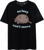 Damski T-shirt Pusheen z grafiką dla Pań _ Luźny Uroczy Kotek Krótki Rękaw T-shirt _ Ubranie dla Dorosłych Kot z Internetu Top