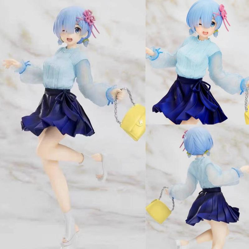 Re from scratch in a different world life Cat Ear Rem Sakura Rem Figure Anime Girl Chassis Ornament
